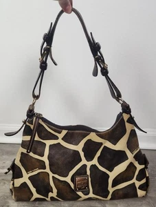Dooney & Bourke Giraffe Print Shoulder Bag - Picture 1 of 10