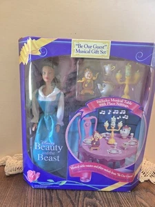 La Bella e la Bestia "Sii nostro ospite" Set Regalo Musicale Disney Barbie 1993-NUOVO - Foto 1 di 8
