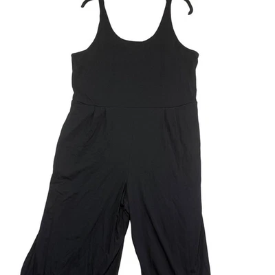 NUEVO Mono Eileen Fisher negro cami algodón elástico jersey para mujer L/G grande Foto 1 de 4