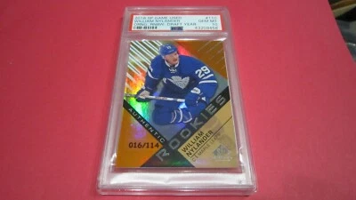 2016-17 UD SP GAME USED WILLIAM NYLANDER SP AUTHENTIC ROOKIES /114 psa 10 - Image 1 of 4