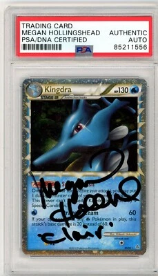 PSA Signed Megan Hollingshead Pokemon Kingdra (Prime) 85/95 Unleashed Holo 2010 - Image 1 of 2