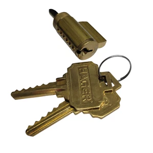 Hager 3960 Schlüsselhebel Zylinder Baugruppe 3500 Serie Hebel US10 - Bild 1 von 4