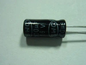 100uF 16V 105°C ESR=0,4 ELKO radial #12-668 - Picture 1 of 1