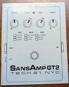 SansAmp GT2 Owner's Manual - Picture 1 of 2