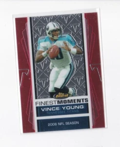 VINCE YOUNG 2007 TOPPS FINEST FOOTBALL FINEST MOMENTS INSERT-#'D/899-SHIPS FREE - Photo 1/24