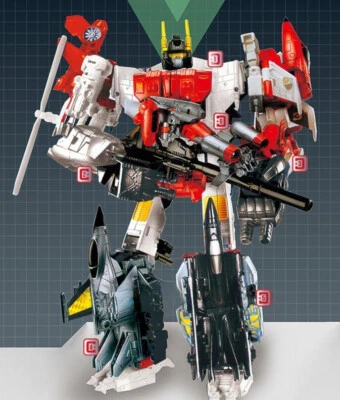 HZX h903 G1 IDW Superion Aerialbots 6in1 12in Action Figure Robot Toy Collect - Image 1 of 4
