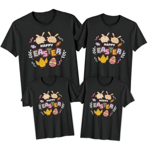 Family Bunny Chick Happy Easter T-Shirt Tee Festival Holiday Party Matching #ED - Picture 1 of 24