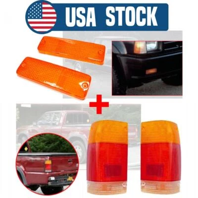 Juego de luces de parachoques delanteras lentes de luz trasera Mazda B2000 B2200 B2600 camioneta 1985-1998 Foto 1 de 4