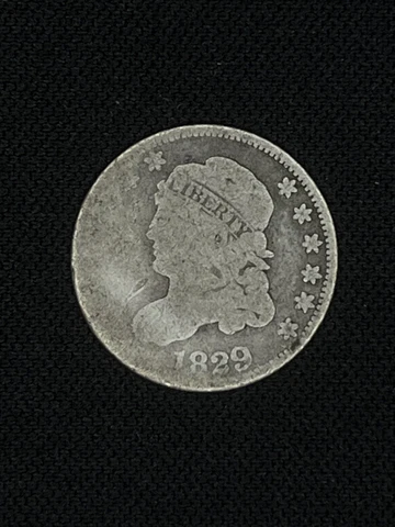 1829 Capped Bust Half Dime Circulated Rare US Type Coin Cover
