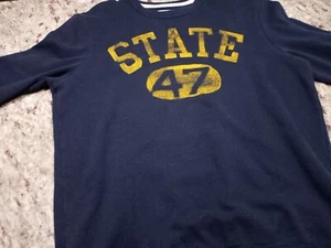 Urban Pipeline/University Style Sweatshirt/Mens  SMALL/Blue with Yellow Print  - Picture 1 of 9