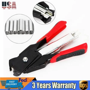 Type M Nail Ring Pliers Hog Ring Pliers with 2500 C Clips Seat Covers Repair - Picture 1 of 13