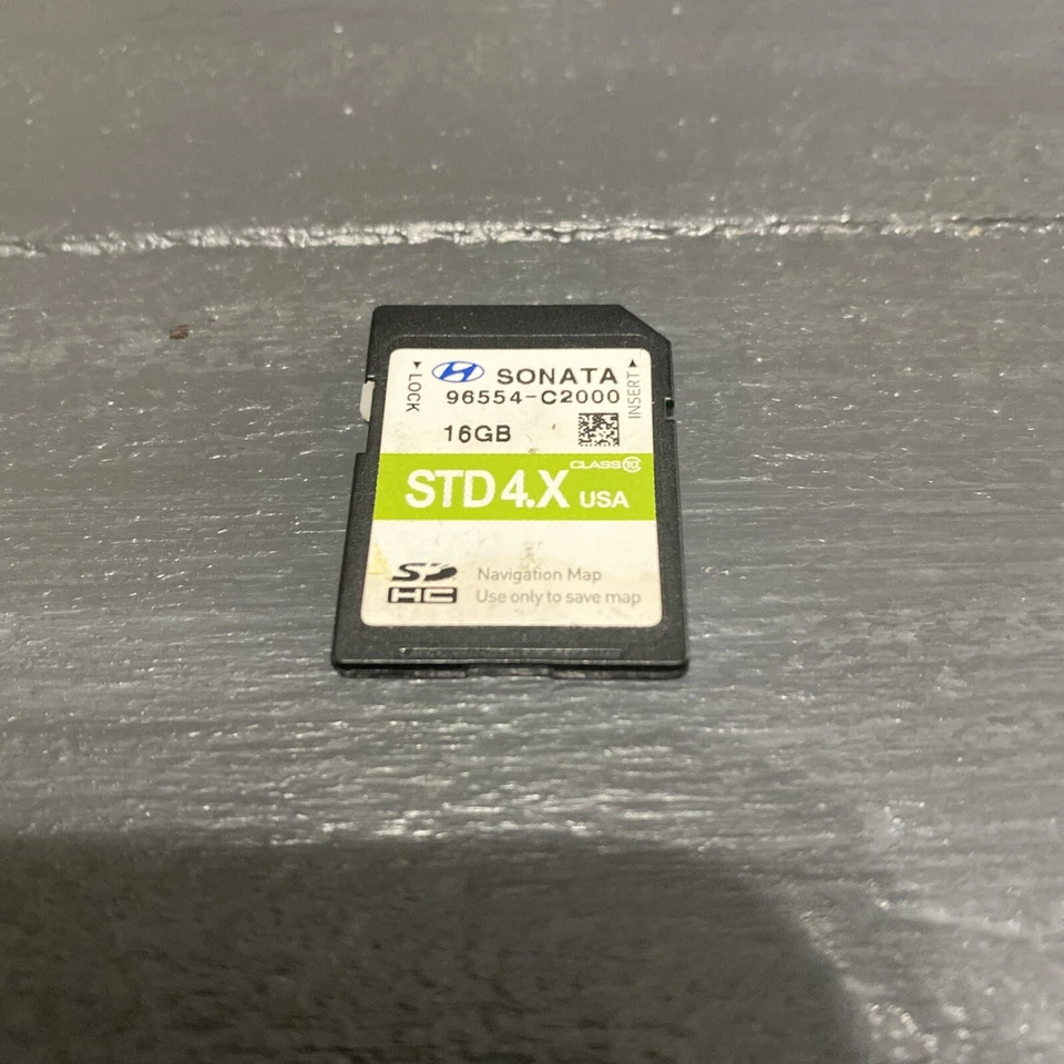 2015 2016 HYUNDAI SONATA NAVIGATION GPS SD CARD MAP DATA 4.X USA 96554-C2000 OEM - Image 1 of 1