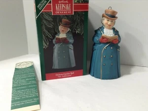 NEW!! 1990 Hallmark Keepsake Ornament - Dickens Caroler Bell Mr. Ashbourne - Picture 1 of 3