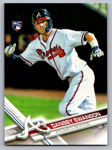 2017 TOPPS #87 DANSBY SWANSON BRAVES ROOKIE - Picture 1 of 3