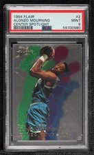 1994-95 Flair Center Spotlight Alonzo Mourning #2 PSA 9 MINT HOF