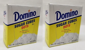 2X Domino ZUCKERWÜRFEL Punkte 1 Pfund Premium reiner Rohrzucker Süßstoff 126 Würfel - Bild 1 von 1