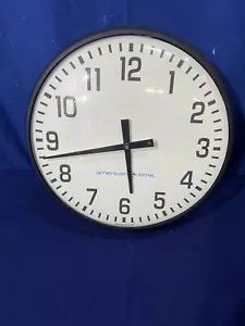 12" American Time B54BHFG406 Electric Slave School Wall Clock Glass Face NO CLIP - Picture 1 of 6