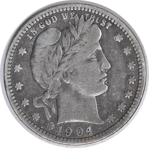 1904-O Barber Silver Quarter F Uncertified #301 Cover
