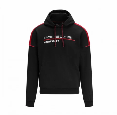 Porsche Motorsport Black Hoodie Sweatshirt Cover