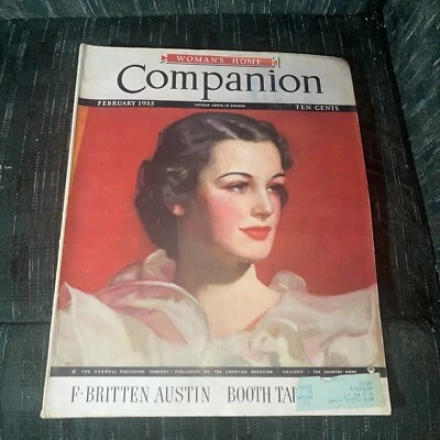 1935 February Woman's Home Companion Magazine Dress Fashion Booth Tarkington - Image 1 of 4