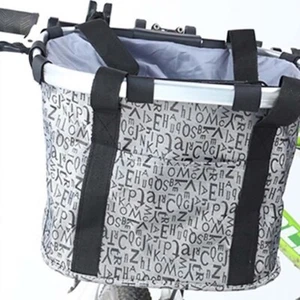 Panier de Vélo Amovible Avant Textile imperméable Alliage d'Aluminium pour Vélo - Imagen 1 de 5