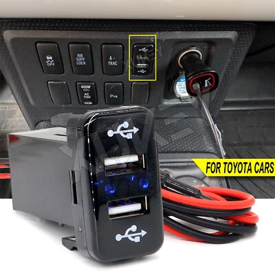 Narva Twin USB Socket fits Toyota Hilux 2005 to 2013 KUN26R, GGN15R, GGN25R - image 1 of 4