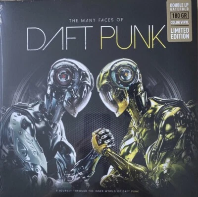The Many Faces Of Daft Punk Ltd Ed Translucent White & Yellow Colored Vinyl NEW! - Image 1 of 4