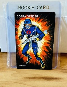 Vintage 1982 Hasbro GI Joe Cobra Officer Rookie - NM Rare Collector's Card ARAH - Bild 1 von 2