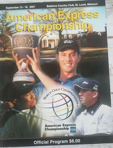 American Express Championship Program St. Louis Tiger Woods PGA 2001 13-16 de septiembre - Imagen 1 de 4