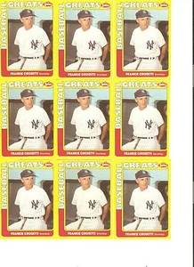 600 CARD SWELL BASEBALL GREATS FRANK CROSETTI BASEBALL CARD LOT - Picture 1 of 1