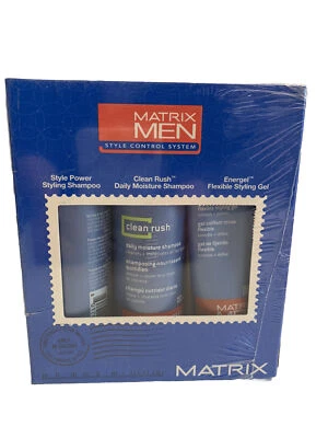 MATRIX MEN Raro Autêntico SHAMPOO HIDRATANTE E CONDICIONADOR E ENERGEL Tamanho de Viagem! - Imagem 1 de 4