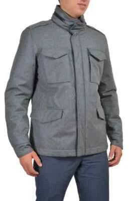 Ballantyne Gray 100% Wool Hooded Insulated Jacket Coat Retail $1050  Size L - Image 1 of 4