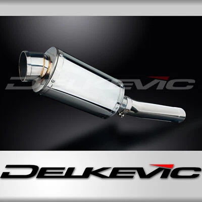 Kit silenciador de escape ovalado de acero inoxidable Kawasaki ZX-9R Ninja 1994-1997 Slip On 9" Foto 1 de 4