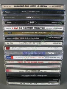 20 Classical CD LOT Opera Pavarotti Amici Andrea Bocelli Il Divo 50 Darkest NR - Picture 1 of 7
