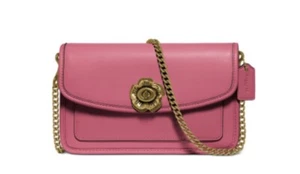 Coach 89287 PARKER 18 FLOWER CROSSBODY Orchid / Gold Silver Mini Size Bag - Picture 1 of 10