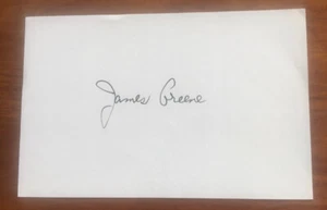 ACTOR JAMES GREENE HAND SIGNED AUTOGRAPHED PAPER STAR TREK TNG MISS CONGENIALITY - Picture 1 of 1