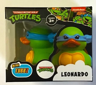 (1) Mini Tubbz Teenage Mutant Ninja Turtles Leonardo Figura de Acción Pato NUEVO Foto 1 de 4