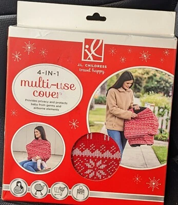 JL Childress 4-in-1 Multi-Use Cover Infant Car Seat Nursing Shopping Cart NEW - Image 1 of 3