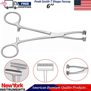 Pratt-Smith T-Form Pinzette Chirurgische Instrumente 6" Gewebe Greifen Neu - Bild 1 von 7