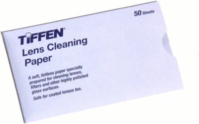 New Tiffen Lens Cleaning Paper 2.75 x 4.5" Sheets - 1 Pack of 50 sheets