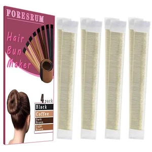 4 Pcs Magic Donut Hair Accessories - Ballet Bun Makers for Women and Kids 4 B... - Picture 1 of 6