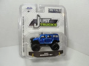 Jada Toys Just Trucks - 2003 Hummer H2 (Blue) - 1/64 Diecast Car [Sealed!] - Picture 1 of 3