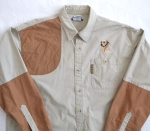 Columbia Herren Khaki Langarm Knopfleiste Schießhemd Gelb Labor Jagd L - Bild 1 von 10
