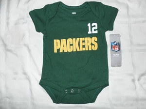 Green Bay Packers Aaron Rodgers Newborn Creeper Bodysuit by Outerstuff - Picture 1 of 4