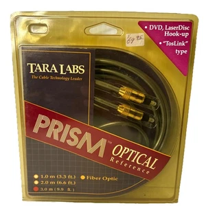 Referencia óptica prisma Tara Labs - 3 metros - 9 pies. Toslink de fibra óptica NOS - Imagen 1 de 2