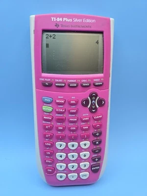 Texas Instruments TI-84 Plus C Silver Edition Graphing Calculator - Pink - Image 1 of 2