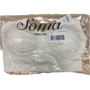NWT Soma Women’s Enbliss Bralette Bra Ivory Wireless Size XL - Picture 1 of 3