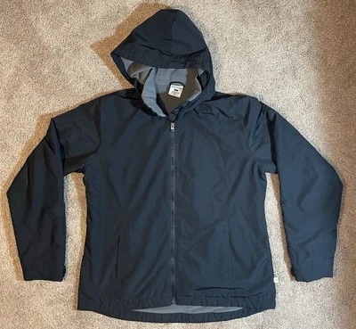 Chaqueta cortavientos negra con capucha Magallanes grande para hombre sudadera con capucha desmontable Foto 1 de 4