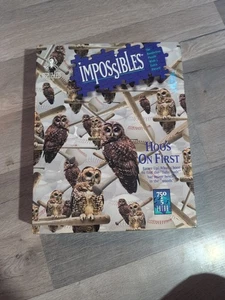 Vintage BEPUZZLED IMPOSSIBLES Mystery Puzzle- Hoo's On First Owl Puzzle. M2 - Picture 1 of 6