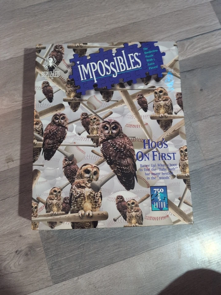Vintage BEPUZZLED IMPOSSIBLES Mystery Puzzle- Hoo's On First Owl Puzzle. M2 - Image 1 of 4